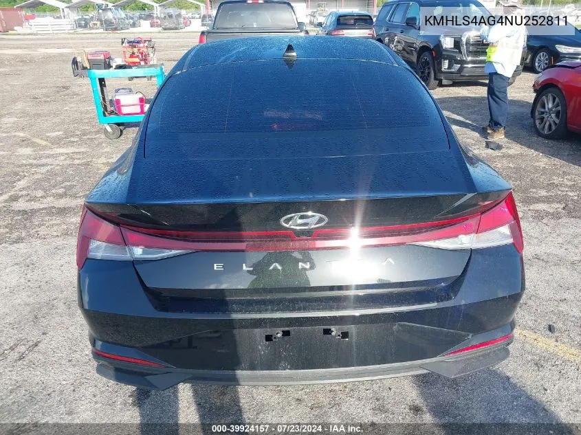 2022 Hyundai Elantra Sel VIN: KMHLS4AG4NU252811 Lot: 39924157