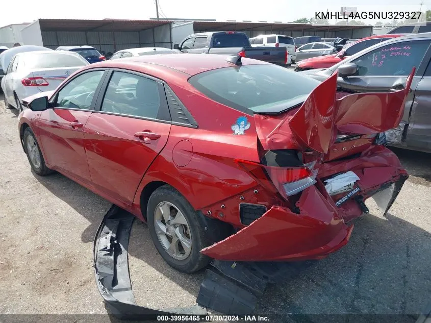 KMHLL4AG5NU329327 2022 Hyundai Elantra Se