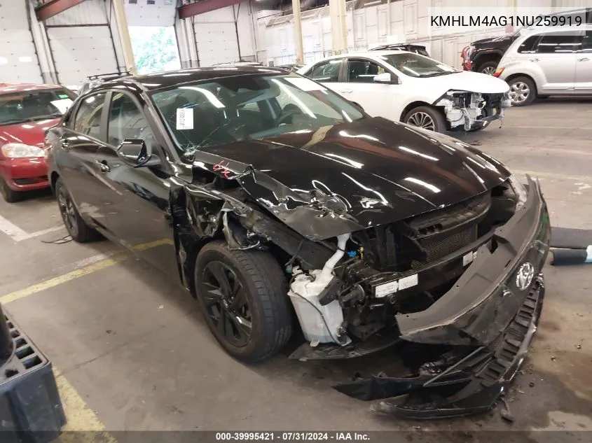 KMHLM4AG1NU259919 2022 Hyundai Elantra Sel