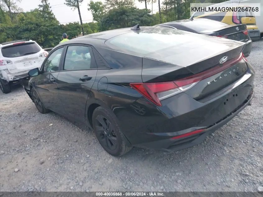 KMHLM4AG9NU264768 2022 Hyundai Elantra Sel