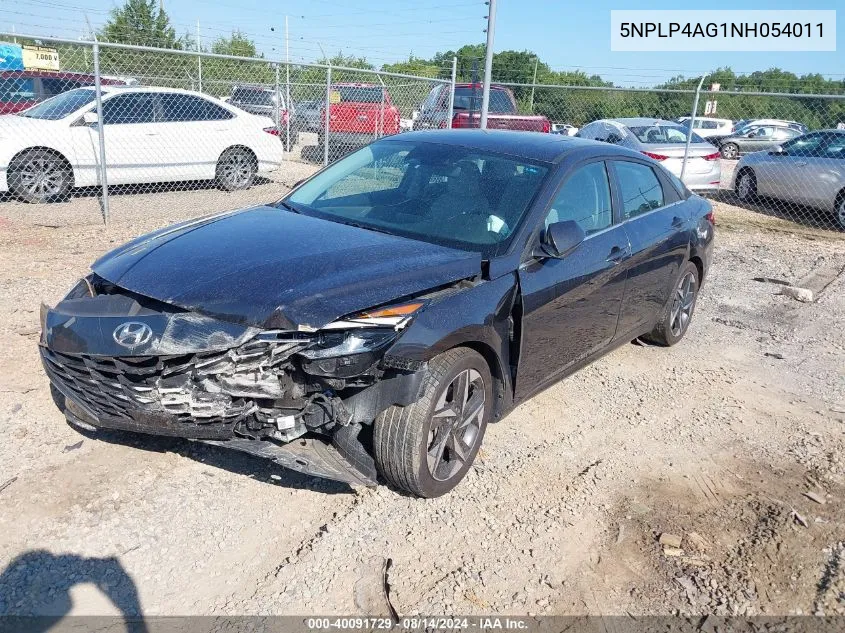 5NPLP4AG1NH054011 2022 Hyundai Elantra Limited