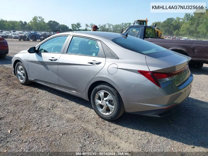 KMHLL4AG7NU325666 2022 Hyundai Elantra Se