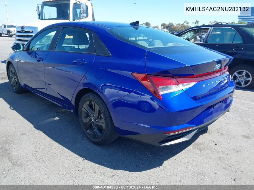 KMHLS4AG2NU282132 2022 Hyundai Elantra Sel