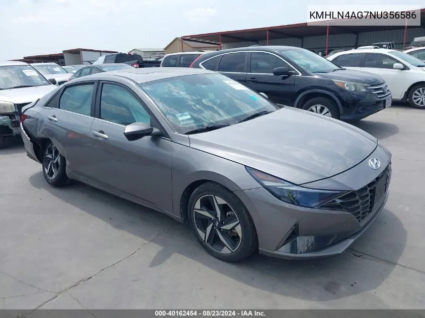 KMHLN4AG7NU356586 2022 Hyundai Elantra Sel