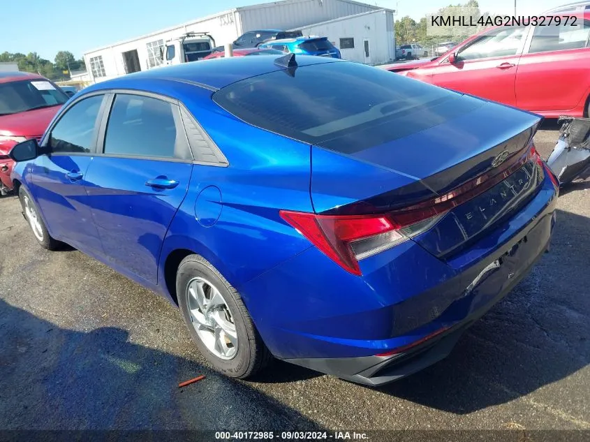 KMHLL4AG2NU327972 2022 Hyundai Elantra Se