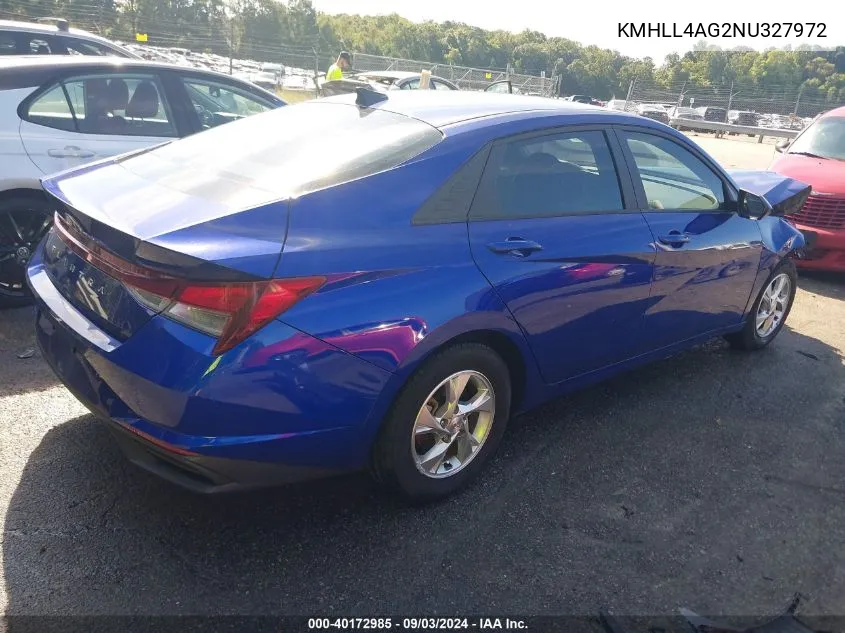 KMHLL4AG2NU327972 2022 Hyundai Elantra Se