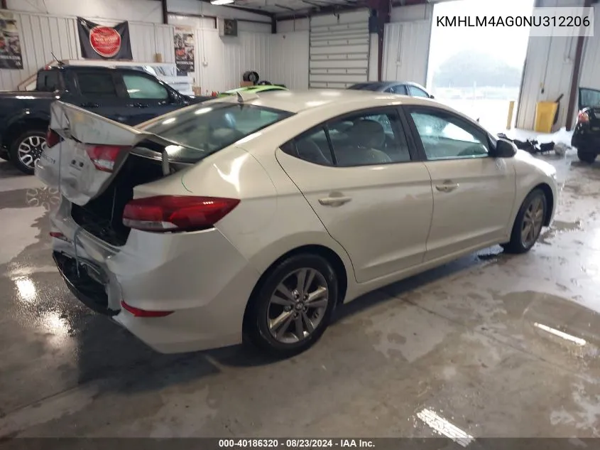 KMHLM4AG0NU312206 2022 Hyundai Elantra Sel