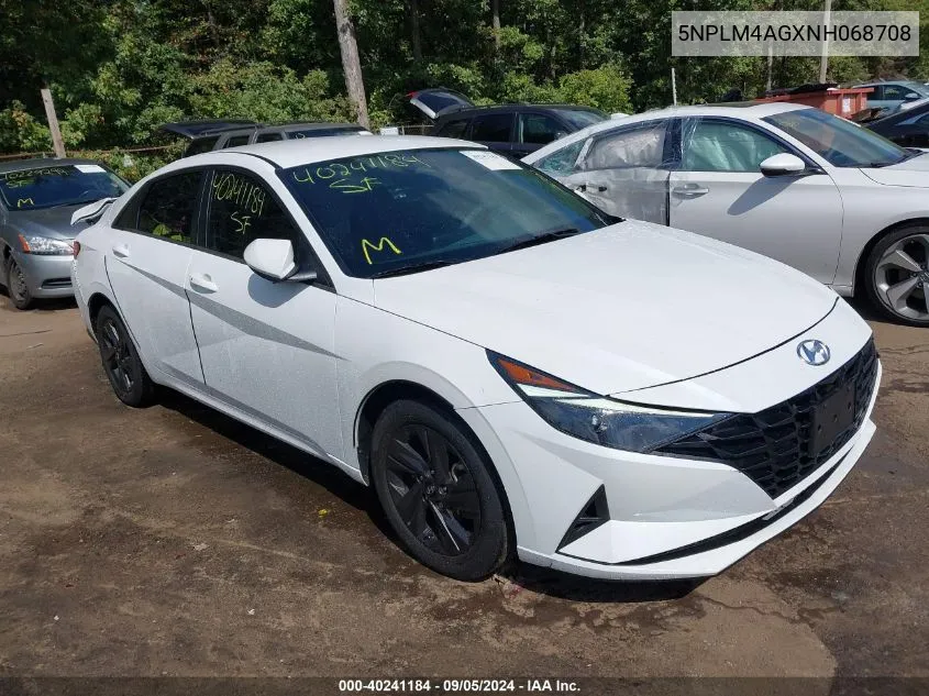 2022 Hyundai Elantra Sel VIN: 5NPLM4AGXNH068708 Lot: 40241184