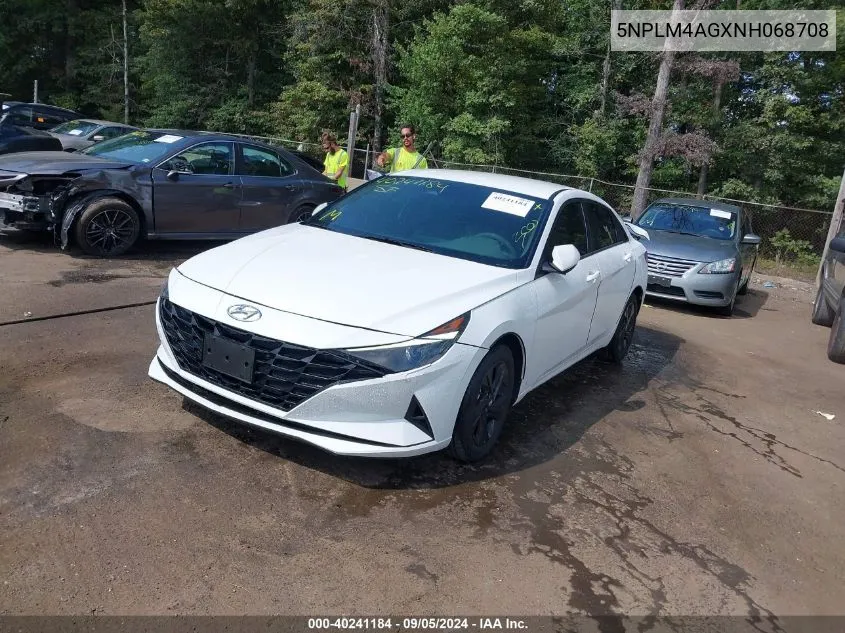 2022 Hyundai Elantra Sel VIN: 5NPLM4AGXNH068708 Lot: 40241184