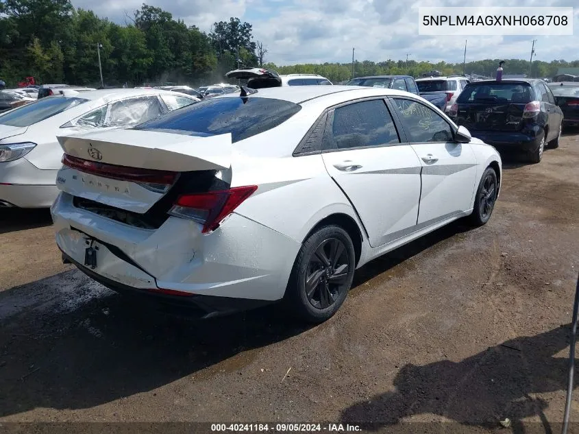 2022 Hyundai Elantra Sel VIN: 5NPLM4AGXNH068708 Lot: 40241184