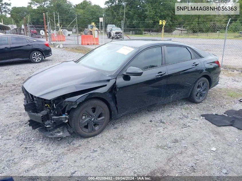 2022 Hyundai Elantra Sel VIN: 5NPLM4AG8NH056363 Lot: 40259452