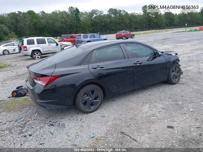 5NPLM4AG8NH056363 2022 Hyundai Elantra Sel