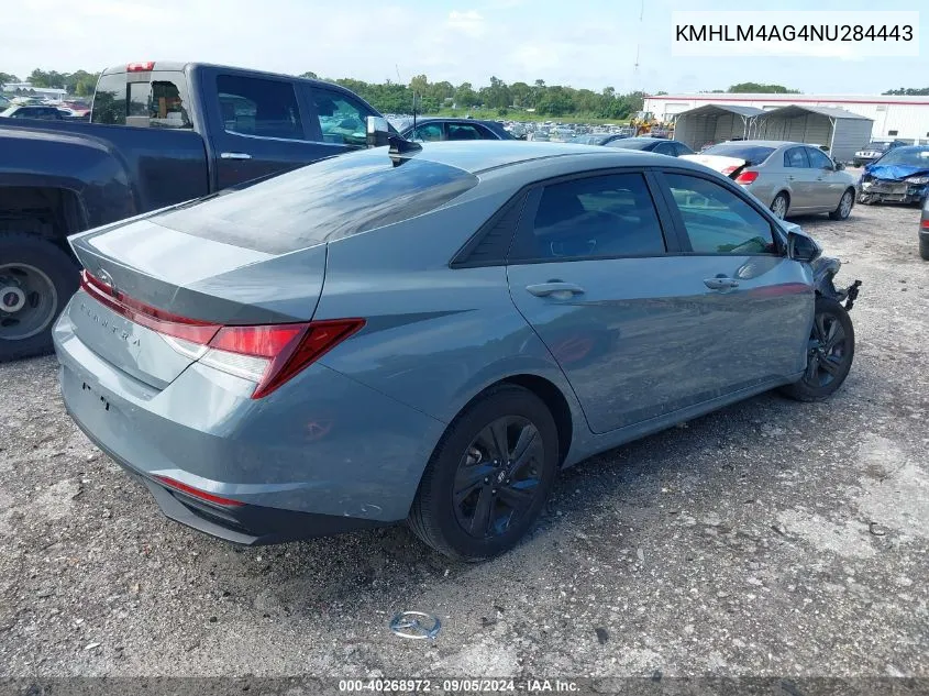 KMHLM4AG4NU284443 2022 Hyundai Elantra Sel