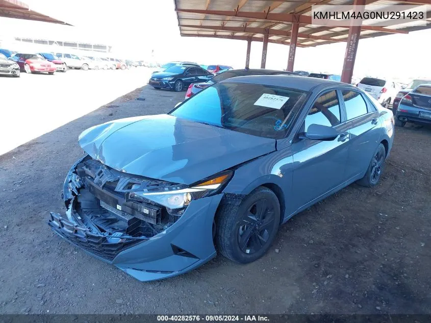 KMHLM4AG0NU291423 2022 Hyundai Elantra Sel