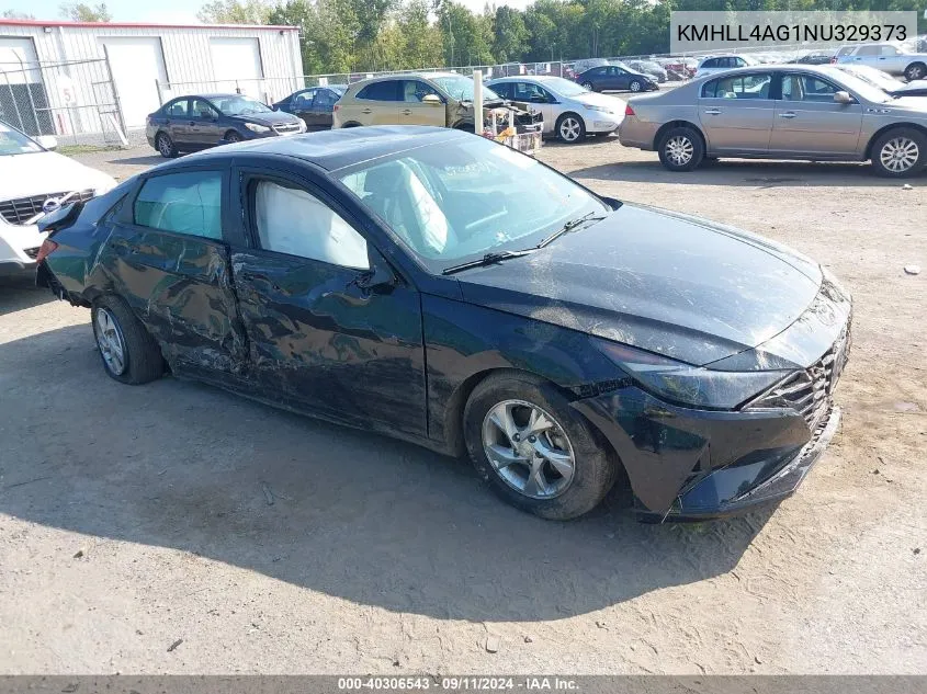 2022 Hyundai Elantra Se VIN: KMHLL4AG1NU329373 Lot: 40306543