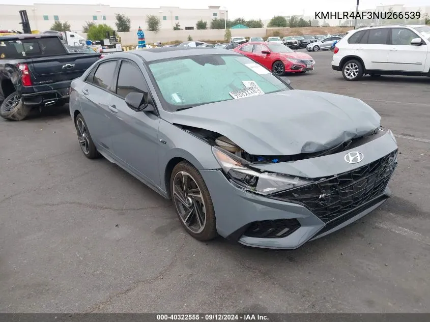 KMHLR4AF3NU266539 2022 Hyundai Elantra N Line