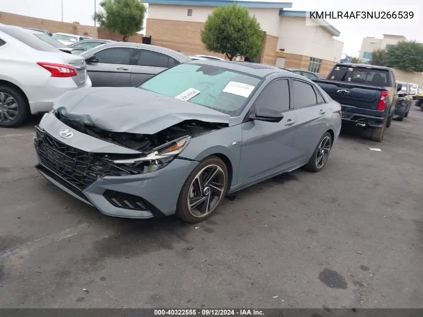 KMHLR4AF3NU266539 2022 Hyundai Elantra N Line