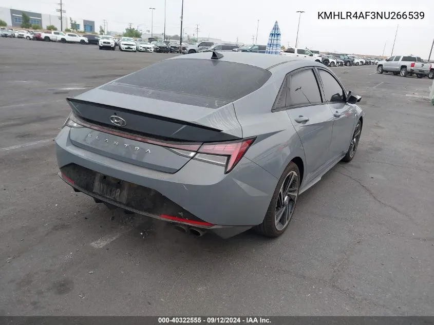 KMHLR4AF3NU266539 2022 Hyundai Elantra N Line