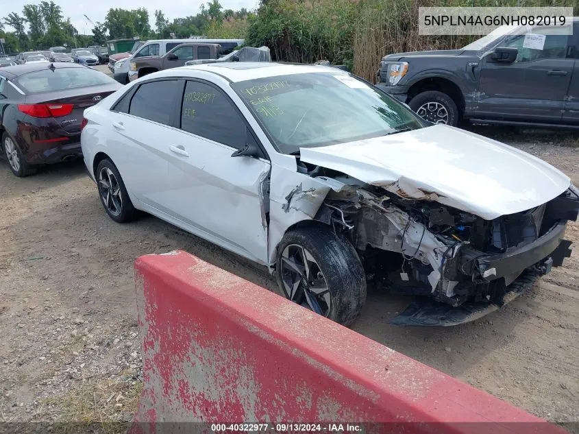 5NPLN4AG6NH082019 2022 Hyundai Elantra Sel