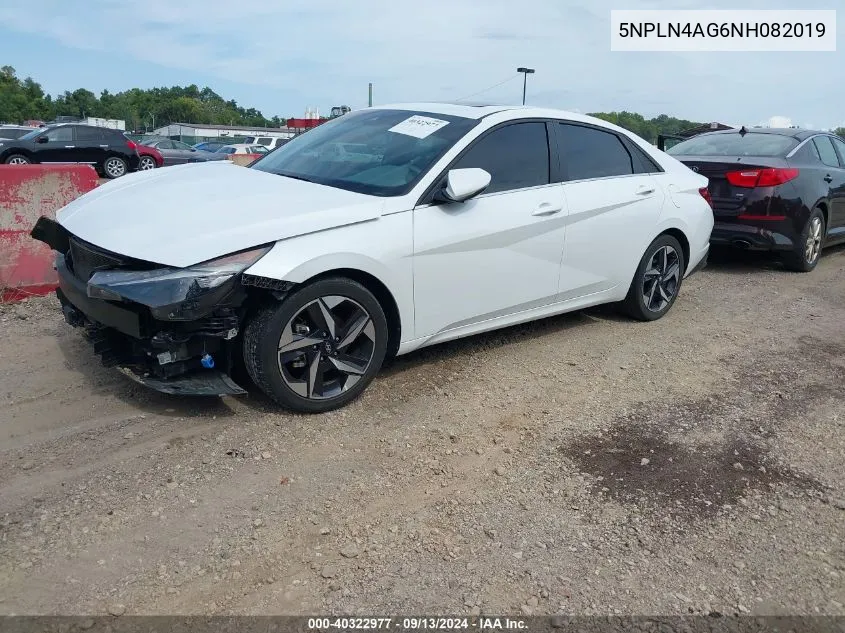 5NPLN4AG6NH082019 2022 Hyundai Elantra Sel