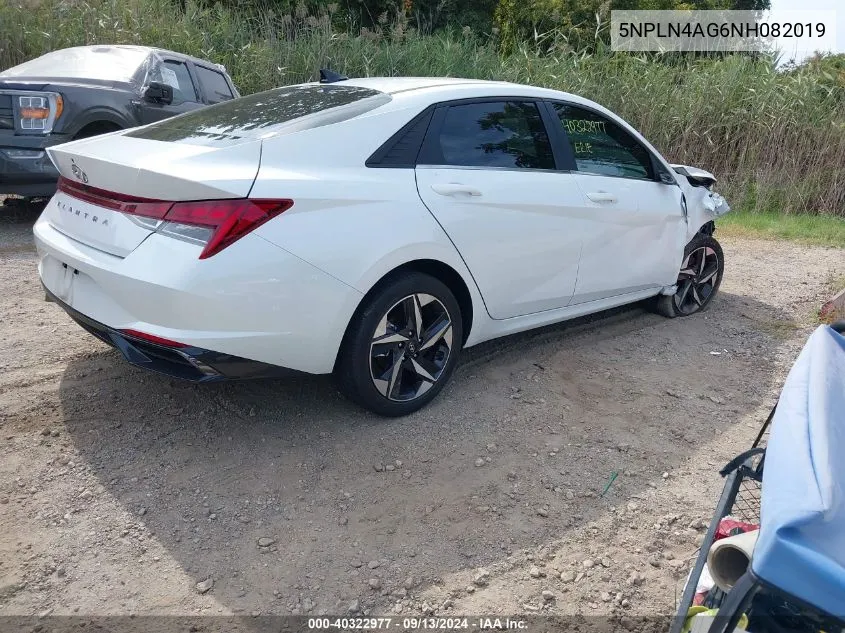 5NPLN4AG6NH082019 2022 Hyundai Elantra Sel