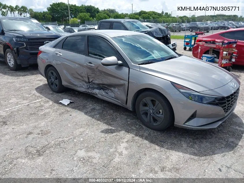 KMHLM4AG7NU305771 2022 Hyundai Elantra Sel