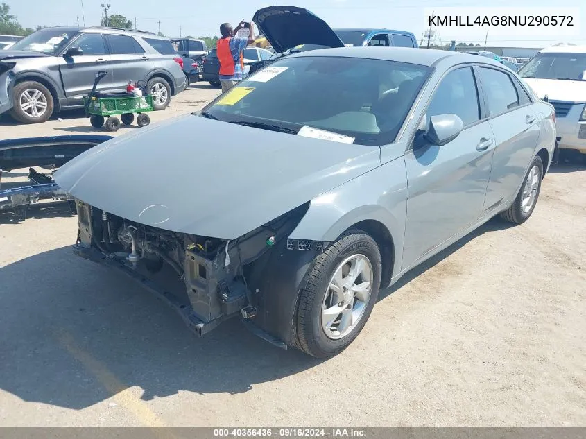 KMHLL4AG8NU290572 2022 Hyundai Elantra Se