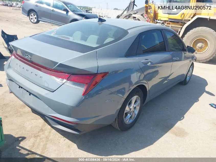 2022 Hyundai Elantra Se VIN: KMHLL4AG8NU290572 Lot: 40356436