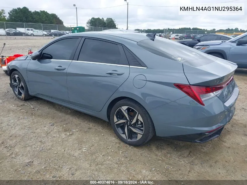 KMHLN4AG1NU295364 2022 Hyundai Elantra Sel