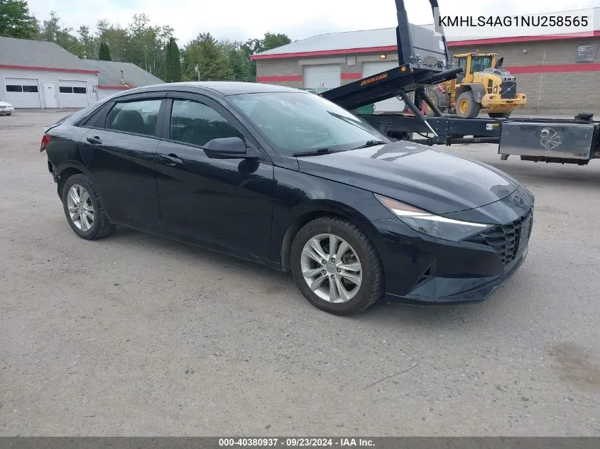 KMHLS4AG1NU258565 2022 Hyundai Elantra Sel