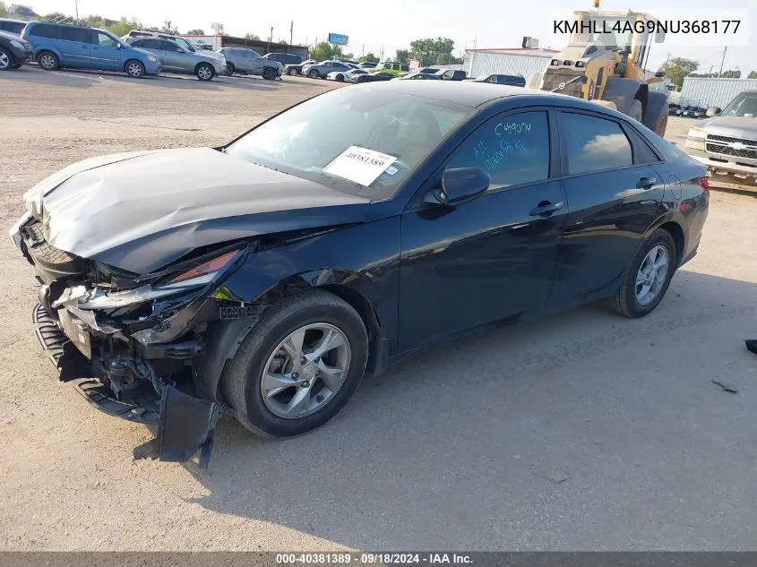 KMHLL4AG9NU368177 2022 Hyundai Elantra Se