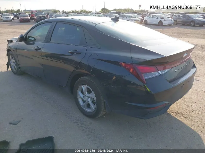 KMHLL4AG9NU368177 2022 Hyundai Elantra Se