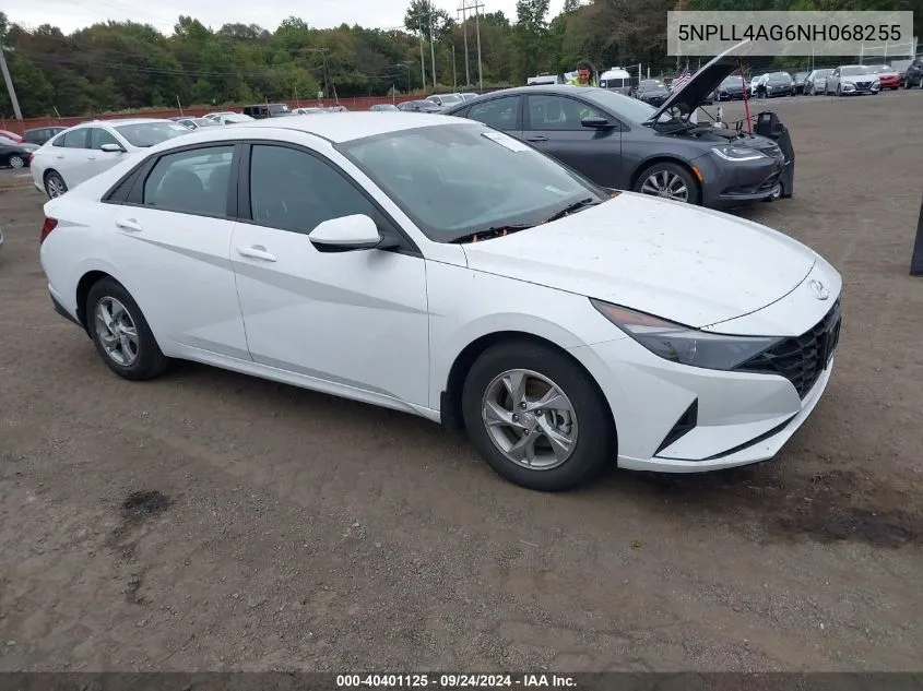 5NPLL4AG6NH068255 2022 Hyundai Elantra Se