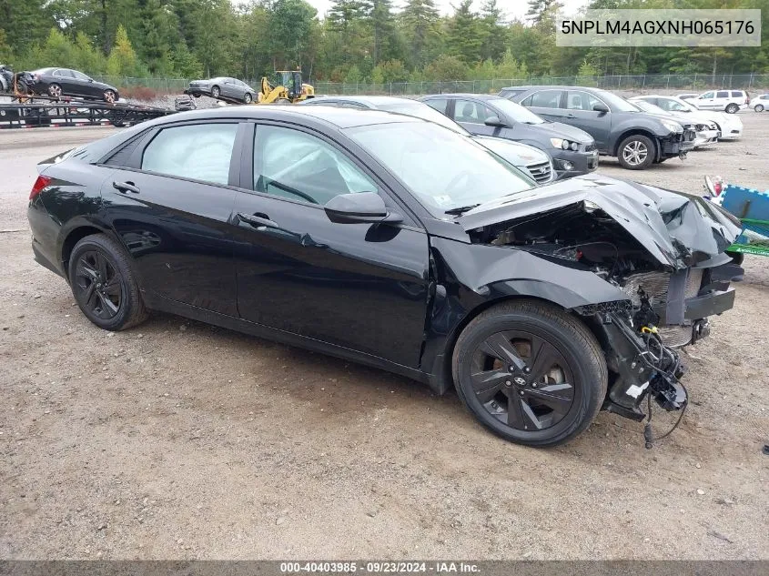 5NPLM4AGXNH065176 2022 Hyundai Elantra Sel