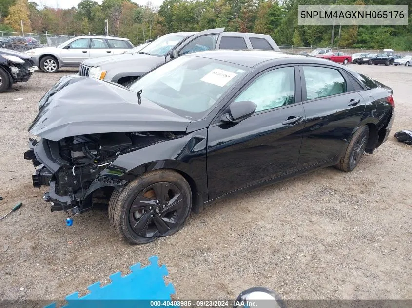 5NPLM4AGXNH065176 2022 Hyundai Elantra Sel