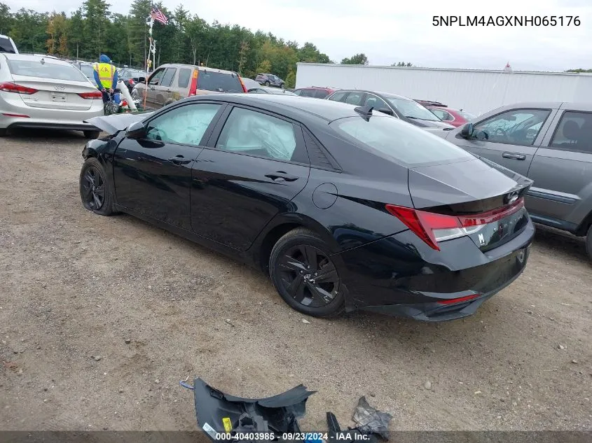 5NPLM4AGXNH065176 2022 Hyundai Elantra Sel