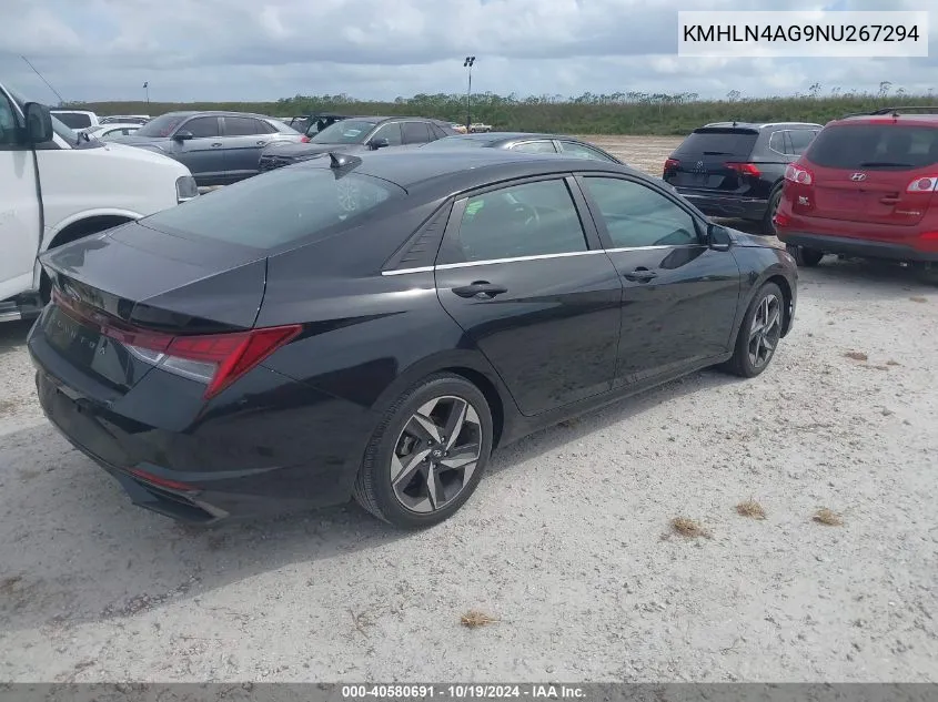 2022 Hyundai Elantra Sel VIN: KMHLN4AG9NU267294 Lot: 40580691