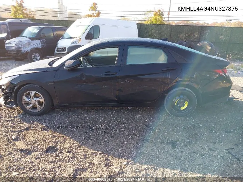 KMHLL4AG4NU327875 2022 Hyundai Elantra Se