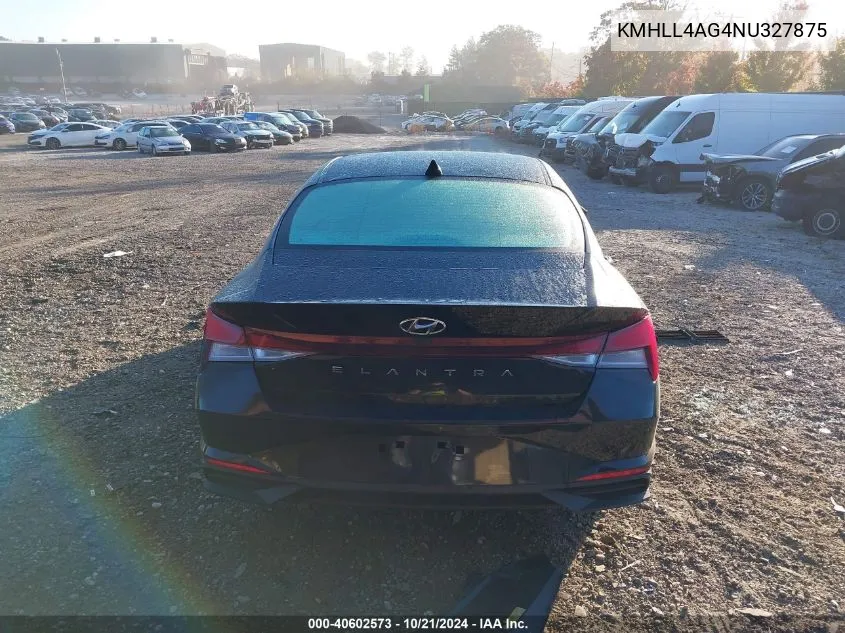 2022 Hyundai Elantra Se VIN: KMHLL4AG4NU327875 Lot: 40602573