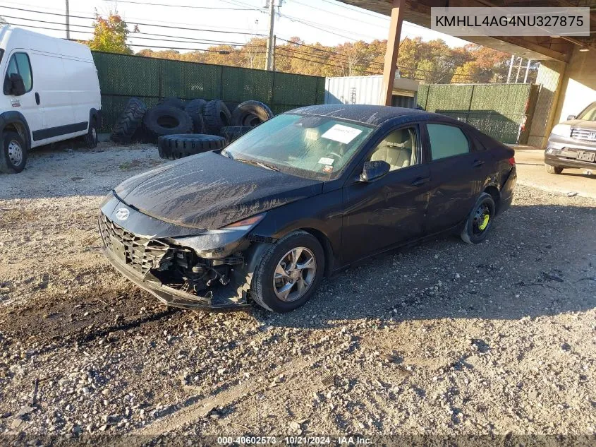 2022 Hyundai Elantra Se VIN: KMHLL4AG4NU327875 Lot: 40602573