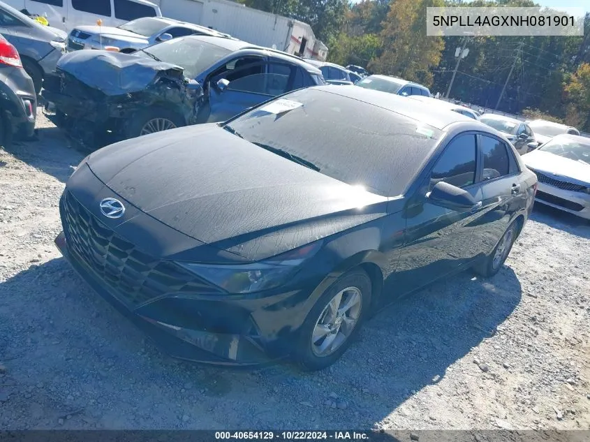 2022 Hyundai Elantra Se VIN: 5NPLL4AGXNH081901 Lot: 40654129