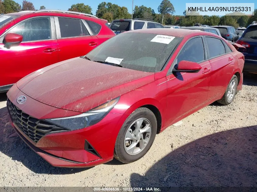 2022 Hyundai Elantra Se VIN: KMHLL4AG9NU325331 Lot: 40656536