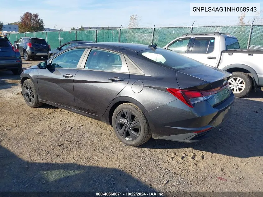 5NPLS4AG1NH068943 2022 Hyundai Elantra Sel