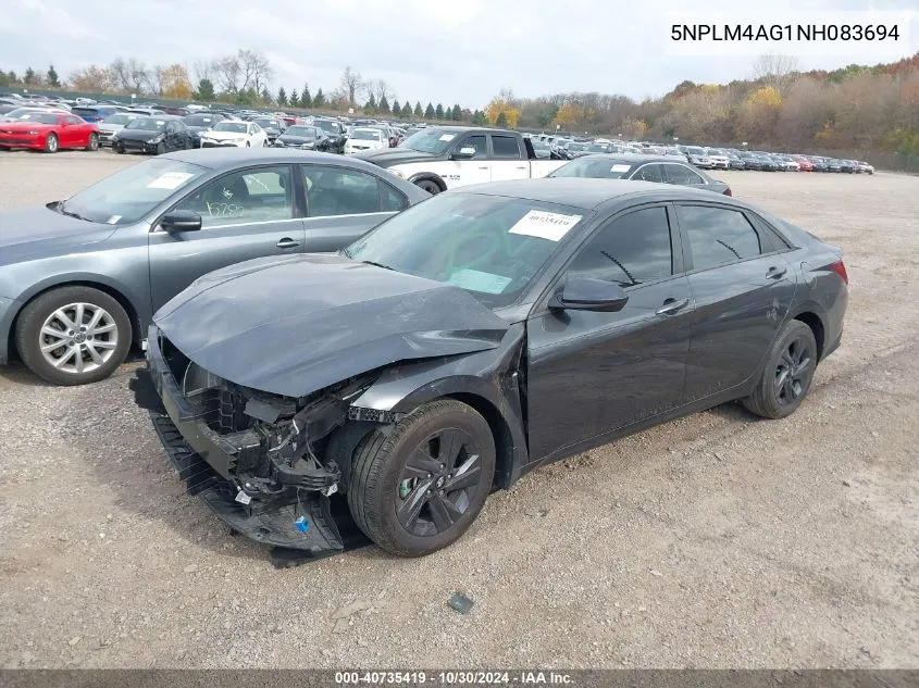 5NPLM4AG1NH083694 2022 Hyundai Elantra Sel