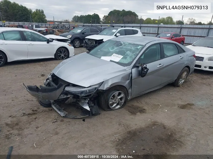 2022 Hyundai Elantra Se VIN: 5NPLL4AG5NH079313 Lot: 40735915