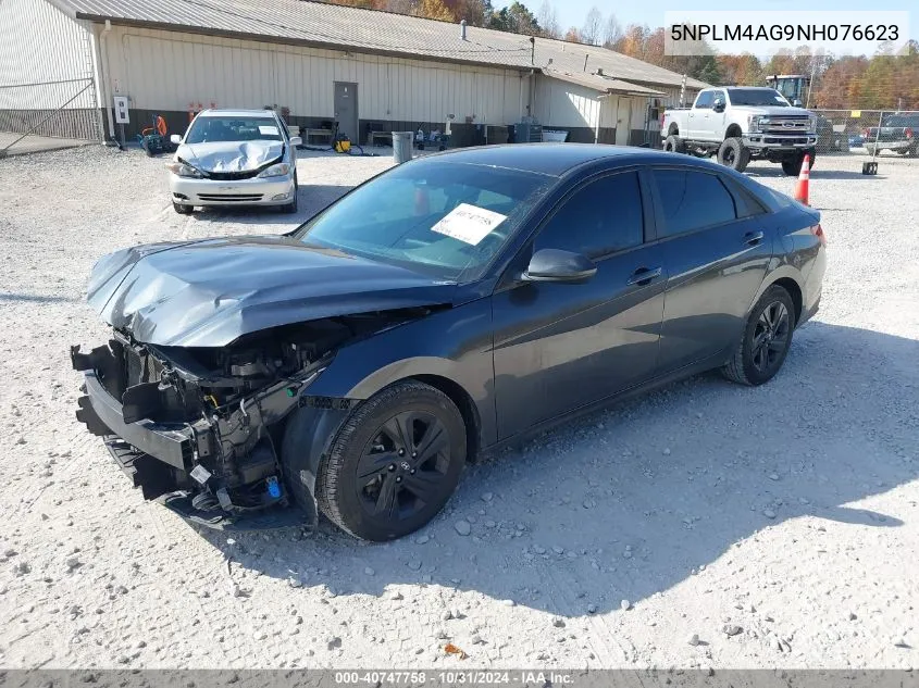 2022 Hyundai Elantra Sel VIN: 5NPLM4AG9NH076623 Lot: 40747758