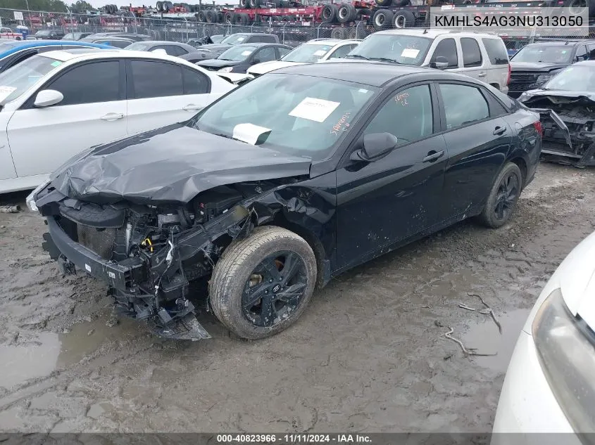 2022 Hyundai Elantra Sel VIN: KMHLS4AG3NU313050 Lot: 40823966