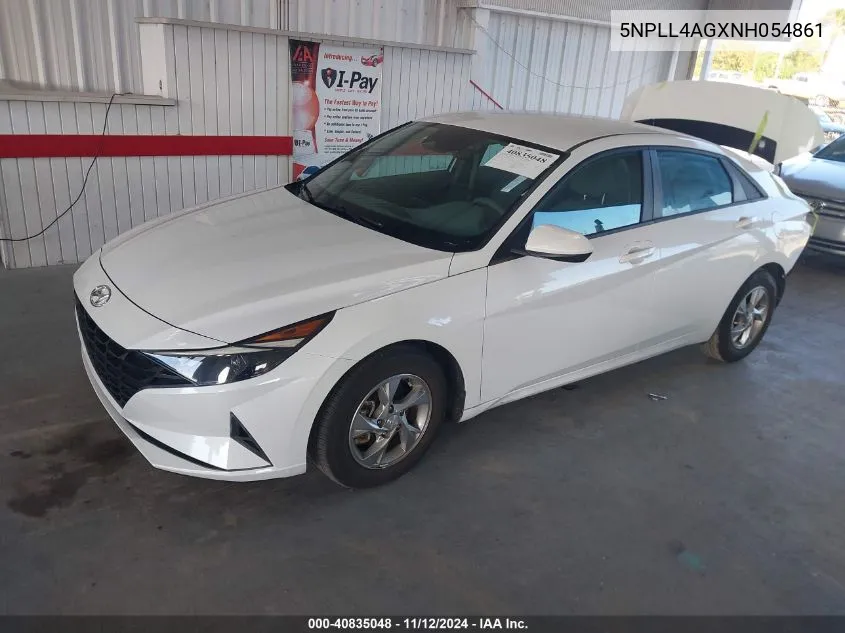 2022 Hyundai Elantra Se VIN: 5NPLL4AGXNH054861 Lot: 40835048