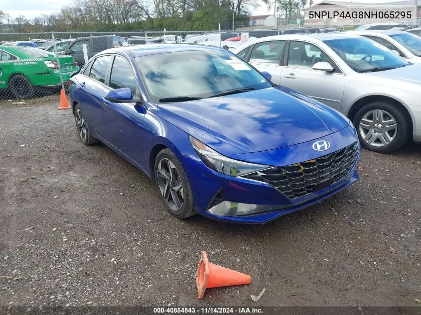 5NPLP4AG8NH065295 2022 Hyundai Elantra Limited