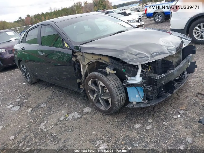 KMHLN4AG4NU339471 2022 Hyundai Elantra Sel